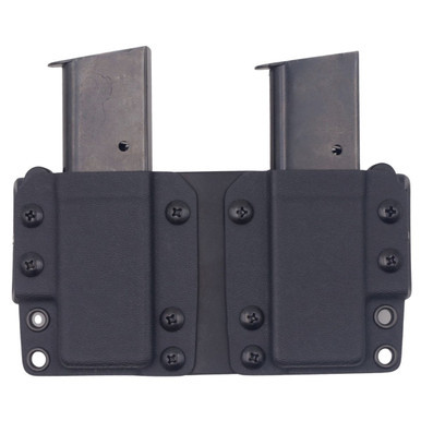 Rounded OWB Kydex Double Maganize Holster Black