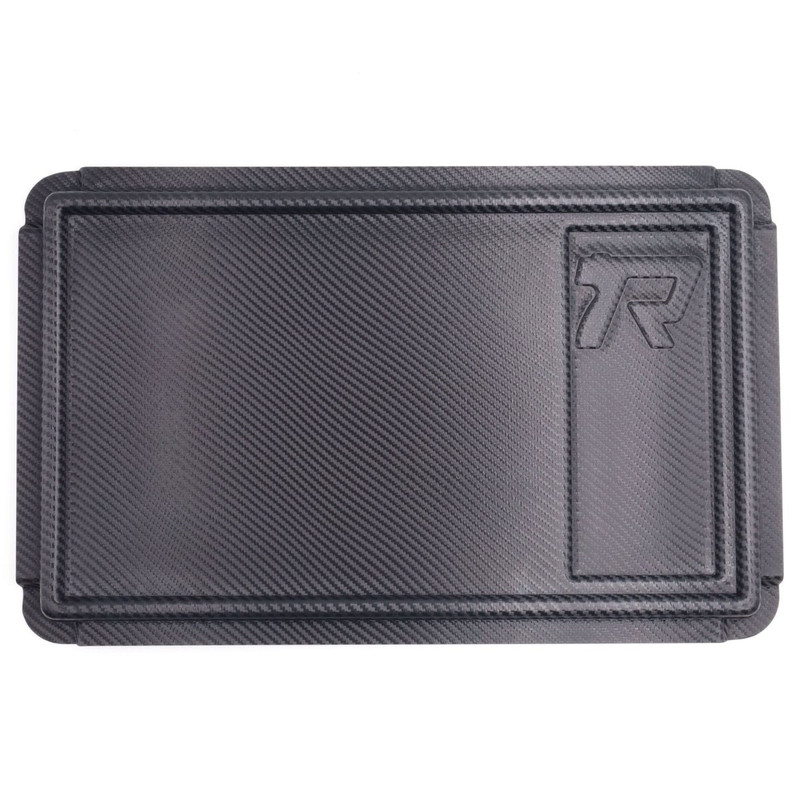 Rounded EDC Dump Tray Large Carbon Fiber
