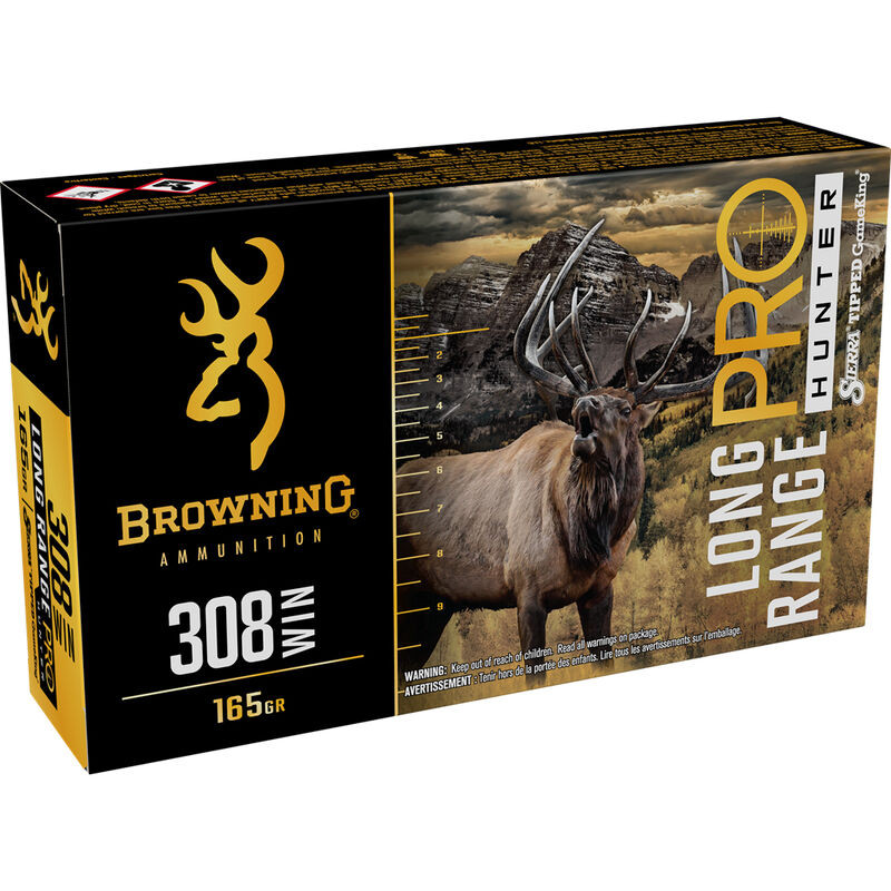 Browning Long Range Pro 308 Win 165 Grain Sierra Tipped