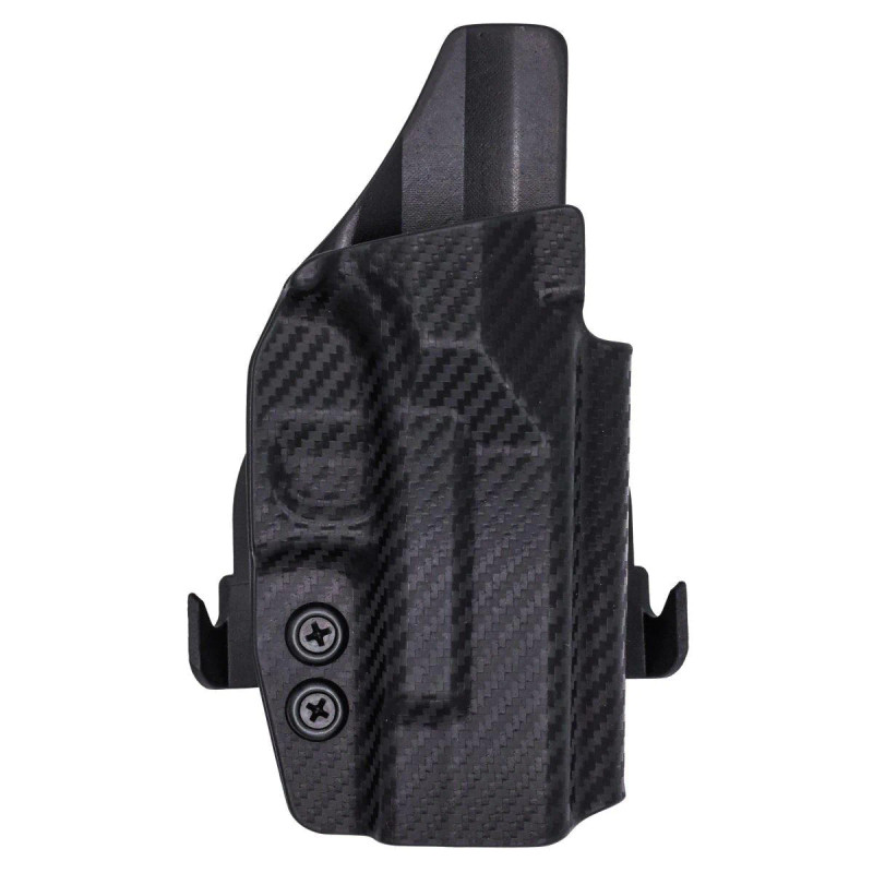 Rounded Sig Sauer P365 OWB Optics Ready Kydex Paddle Holster Carbon Fiber