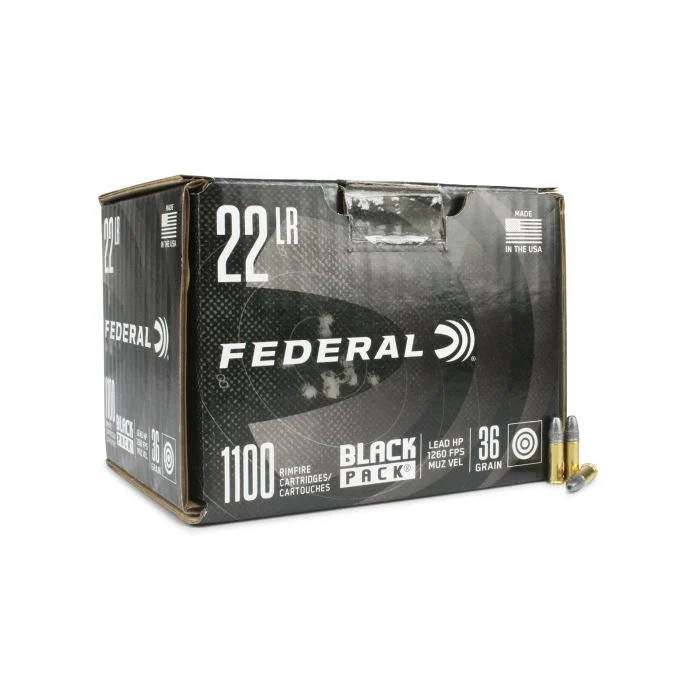 Federal Black Pack 22 LR 36 Grain