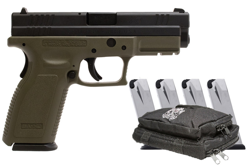 Springfield XD-9 Gear Up Package 9mm 4" OD Green
