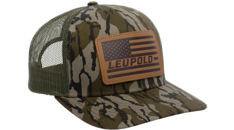 Leupold Leather Flag Trucker Hat