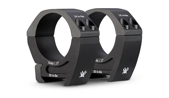 Vortex Pro 34mm Rings Medium- 1.10" Black