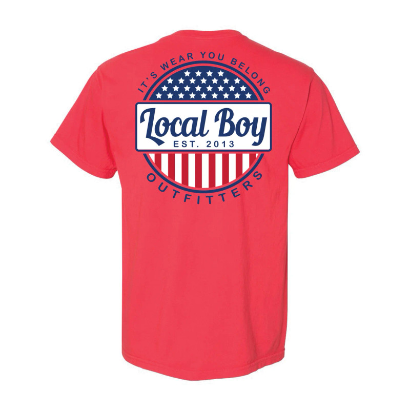 Local Boy Outfitters Merica T-Shirt Paprika 2XL
