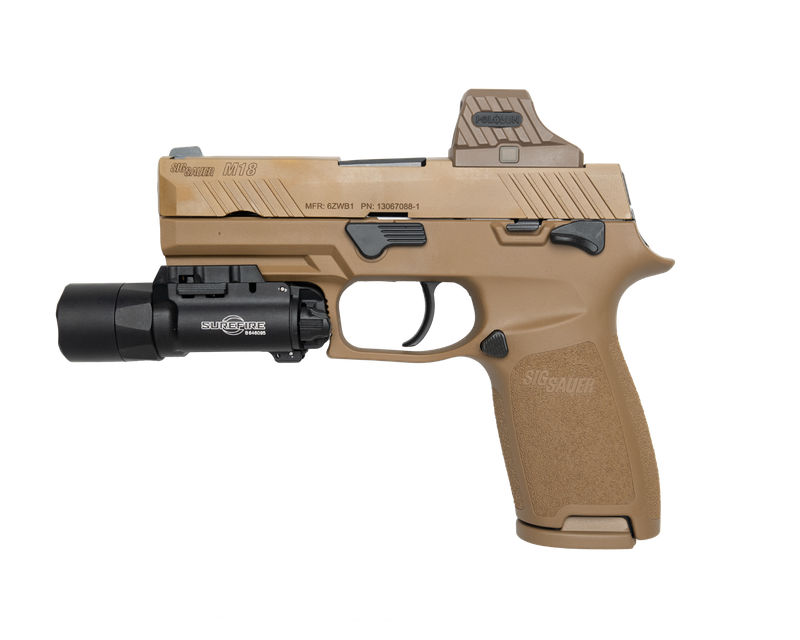 Sig Sauer M18 CSS 9mm 3.9" Coyote & Holosun Green Dot Kit