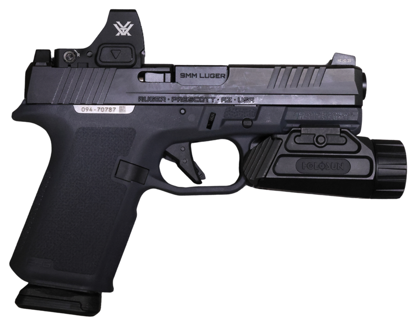 Ruger RXM 9mm 4" & Vortex Defender-ST Micro Red Dot Kit