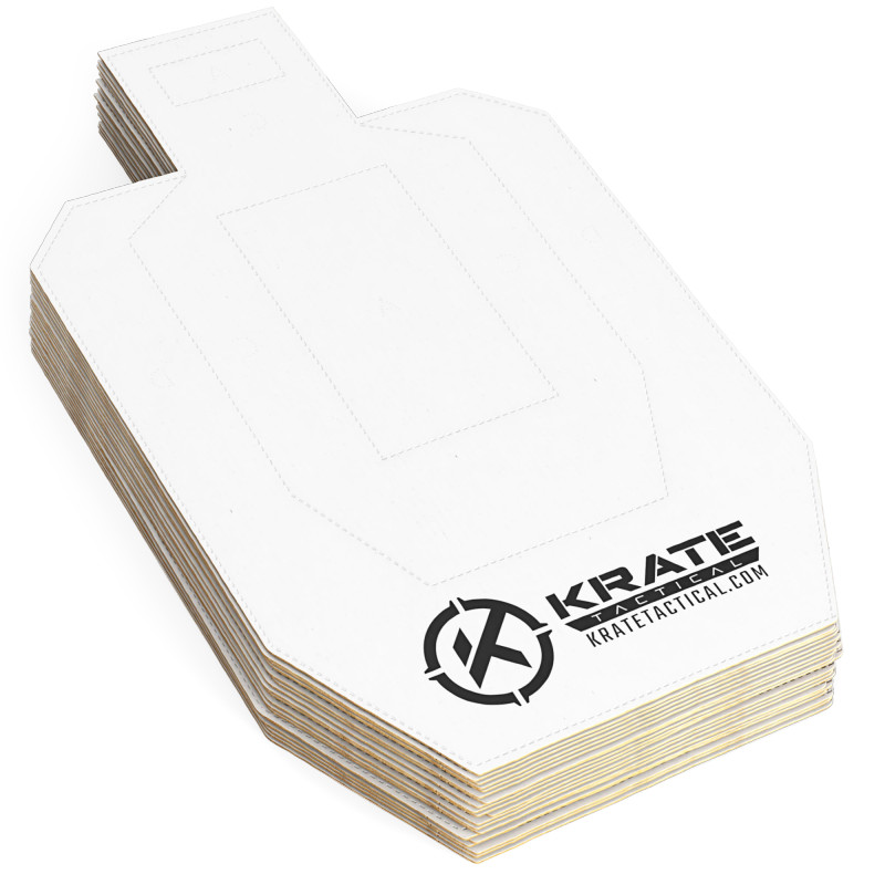 Krate Tactical Full-Size Competition Cardboard Targets White