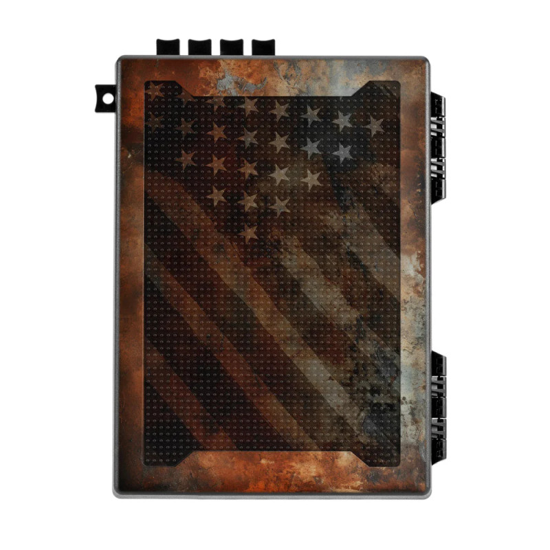 Stopbox USA Pro Handgun Case Rustic Flag