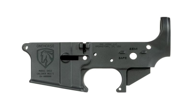 One Horse AR15 Mil-Spec Lower Receiver Black