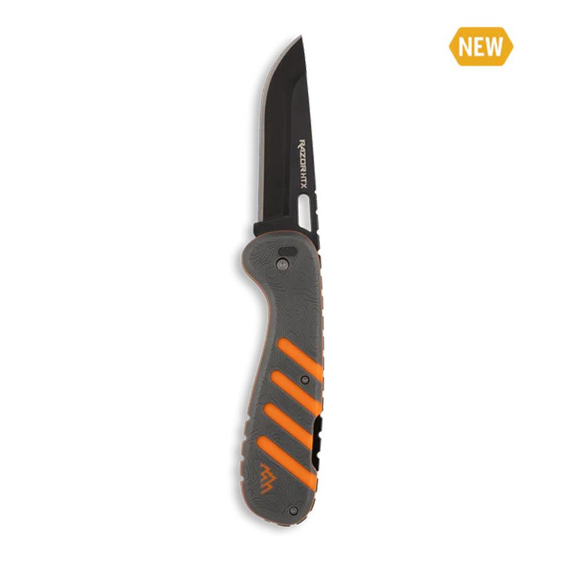 Outdoor Edge Razor HTX 3.5" Drop Point Folding Knife Orange/Black