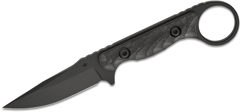 Toor Knives Jank Shank S 3" Clip Point Fixed Blade Black