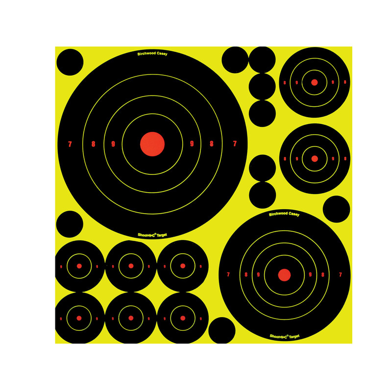 Birchwood Casey Shoot-N-C Variety Pack Assorted Bull's-Eye 50 Pack Targets