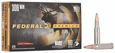 Federal 308 Win 180 Grain Nosler Partition