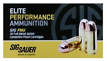 Sig Sauer Elite 45 ACP 230 Grain Full Metal Jacket