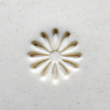 SCS-004 Embossed Flower - 1.5 cm Round Stamp