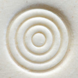 SCS-011 Embossed Concentric Circles - 1.5 cm Round Stamp