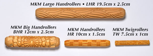 Tools - Texture Tools - MKM Texture Rollers - Handrollers & Finger rollers  - Page 1 - Brackers Good Earth Clays