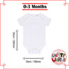 Princess's Name Baby Vest Size Guide - 0 - 3 Months