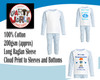 Personalised Blue Cloud Recharging Pyjamas Information