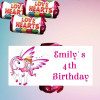 Personalised Princess & Unicorn Loveheart Sweets (9 Pack)