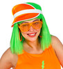 Orange Sun Visor Hat