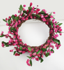 Indoor Pink Flower Wreath