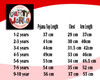 Personalised Ho Ho Ho Childs Pyjamas Top Size Guide