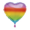 Rainbow Heart Foil Balloon