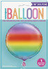 Foil Party Balloon-45 cm-Gradient Rainbow Design, Multicolour