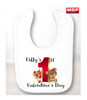 Personalised 1st Valentines Baby Bib
