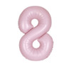 Number 8 Baby Pink Balloon