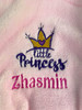 Personalised Embroidery Pink Little Princess Dressing Gown