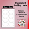 Personalised Blue Birthday Oval Labels Size Guide