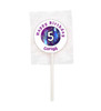 Personalised Purple Birthday Lollipops (15 Pack)