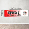 Personalised You Did It Graduation Banner 4 ft x 1 ft Size Guide