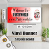 Personalised You Did It Graduation Vinyl Banner 4 ft x 2 ft Size Guide