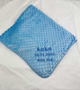 Personalised Embroidery Baby Blue Name Blanket