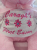 Personalised Pink 1st Easter Teddy Close up