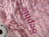 Personalised Pink Baby Comforter Close Up