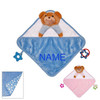 Personalised Embroidery 3D Teddy Head Comforter