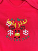 Personalised Red My First Christmas Baby Romper