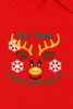 Personalised Red My First Christmas Baby Romper