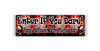 Personalised Enter If You Dare Banner | Halloween Banners | Halloween Decorations