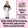Personalised Kids Merry Christmas Apron Product Information
