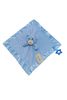 Personalised Embroidered Blue Velour Dimple Comforter