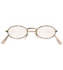 Gold Oval Framed Glasses