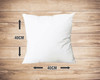 Personalised Blonde Hair Communion Girl Cushion Size Guide