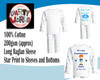 Personalised Blue Star Lego City Pyjamas Information