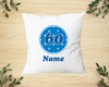 Blue Dots Age 60 Cushion